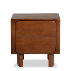 Zerina Walnut Wooden Bedside Table