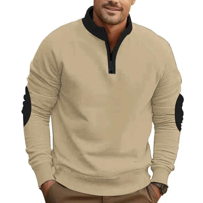 Herren Sportpullover mit Stehkragen – Cavarno