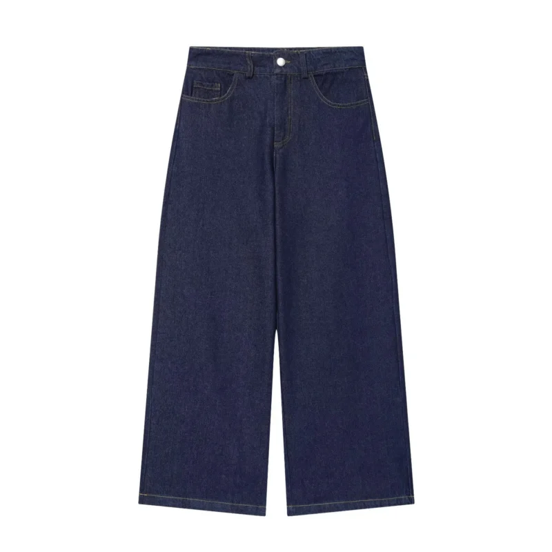Damen Hochtaillierte Jeanshose kurz geschnitten mit weitem Bein und Fünf‑Taschen‑Schnitt Echo Archiv