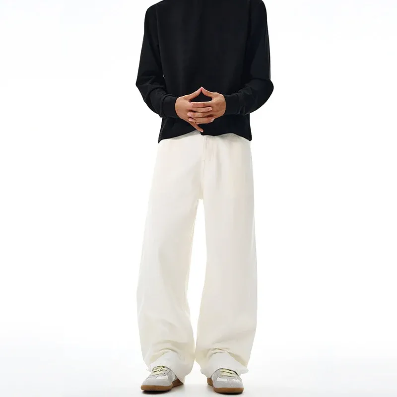 Herren Oversize-Canvas-Hose mit tiefem Schritt und fließender Weite Echo Archiv