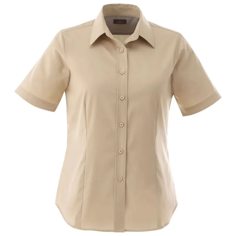 Elevate Women's Desert Khaki Stirling Short Sleeve Shirt