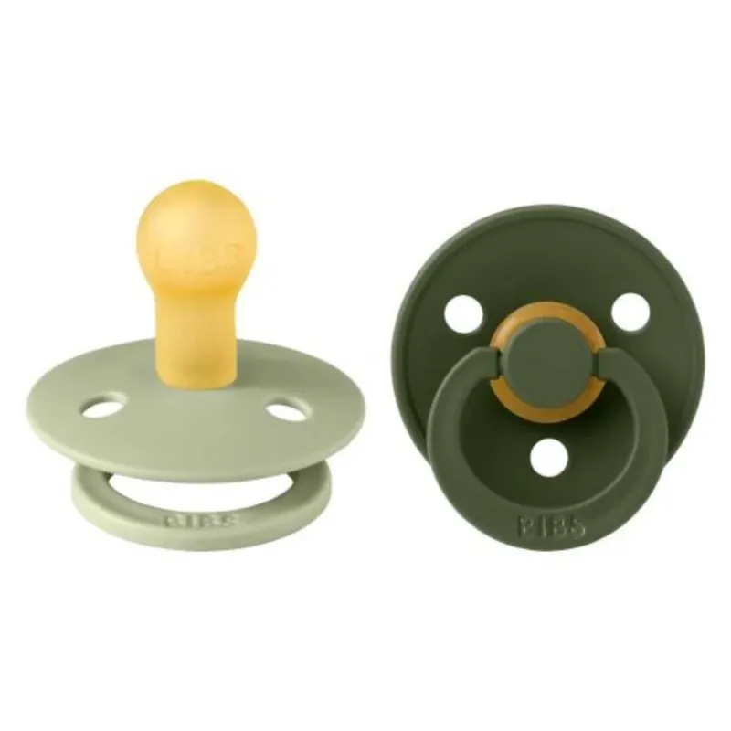 BIBS Colour 2 Pack - Sage/Hunter Green - Spenen