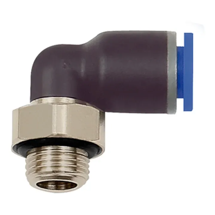 Riegler Steckverschraubung Verbinder L-Steckverschraubung blaue Serie 8 STÜCK - 4047322023344