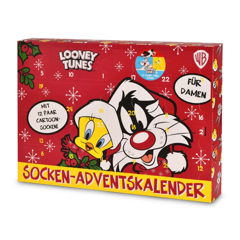 Produktbild Looney Tunes - Socken Adventskalender 39-42